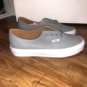 Grey Leather Vans